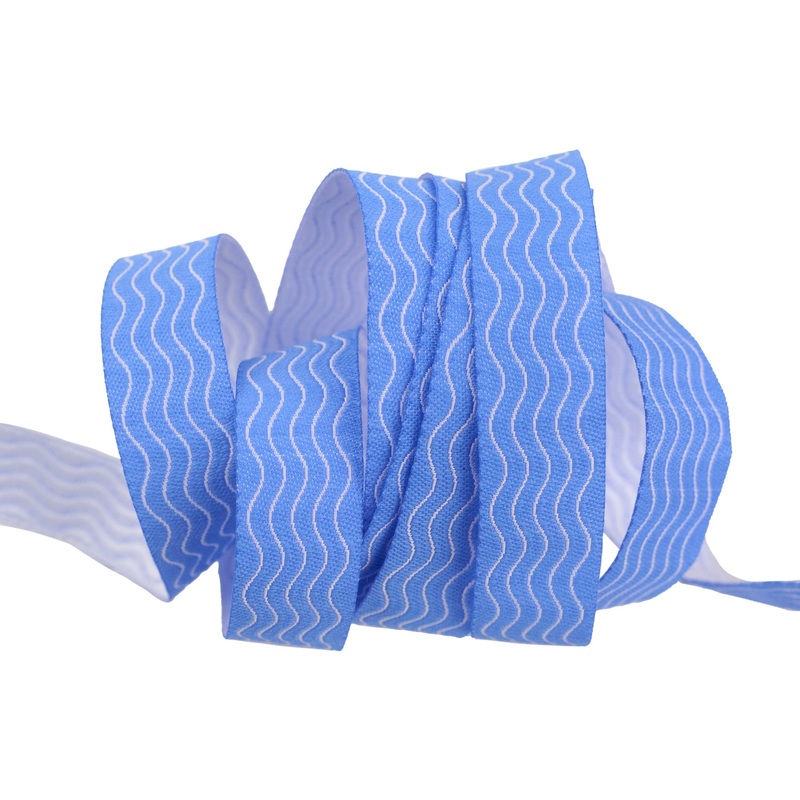 Waves in Blue Water – 5/8″ width – La Dolce Vita by Stacy Peterson – One Yard