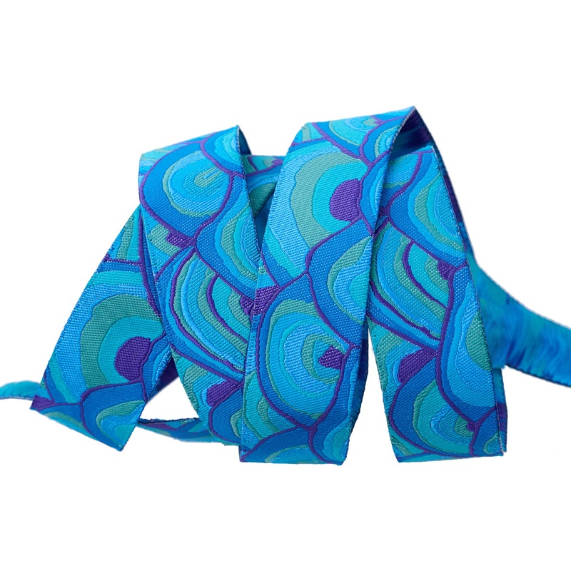 Wobble in Blue – 7/8″ width – Kaffe Classics 2024 – One Yard