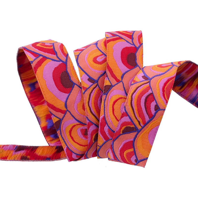 Wobble in Red – 7/8″ width – Kaffe Classics 2024 – One Yard