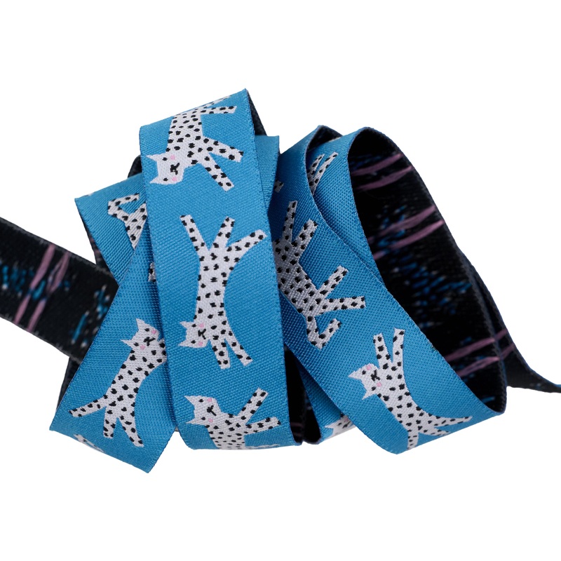 Best of Rashida – Snow Leopards – 7/8″ width – by Rashida Coleman Hale – One Yard
