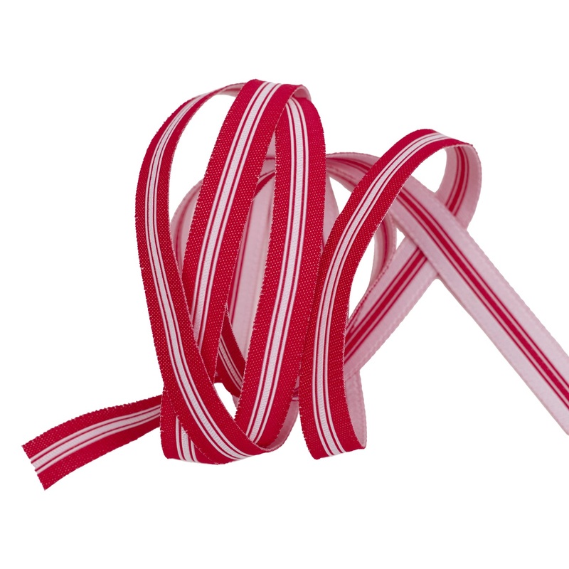 Festive Stripe – 3/8″ width – Classic Christmas – One Yard