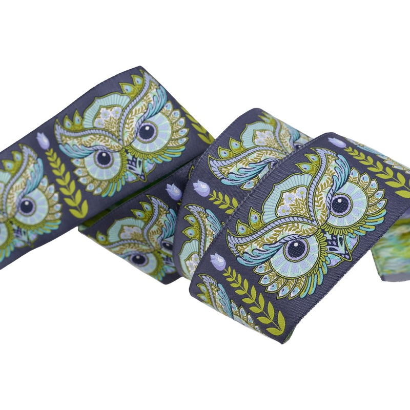 Full Moon Forest II – Hootie Patootie in Starlight – 2″ width – by Tula Pink – One Yard