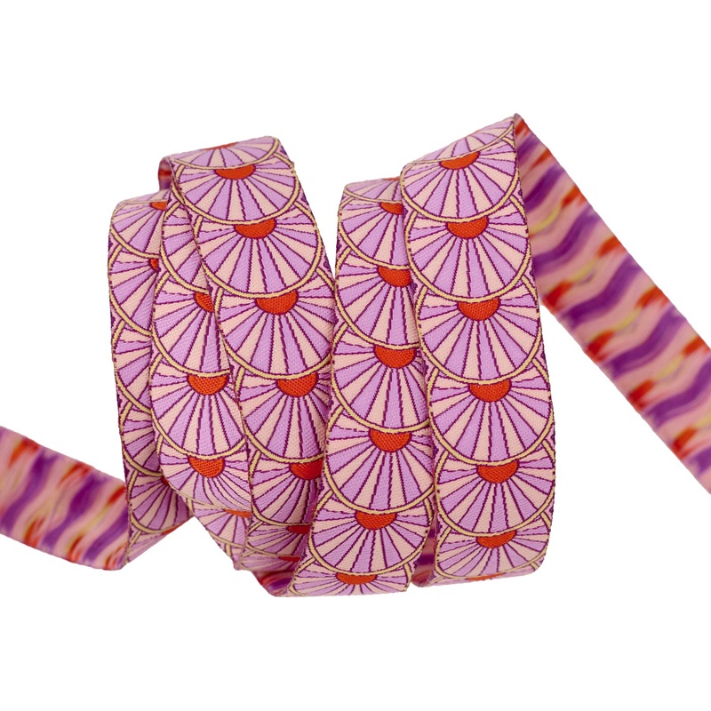 Sunrise in Orange – 7/8″ width – Mythical by Stacy Peterson – One Yard