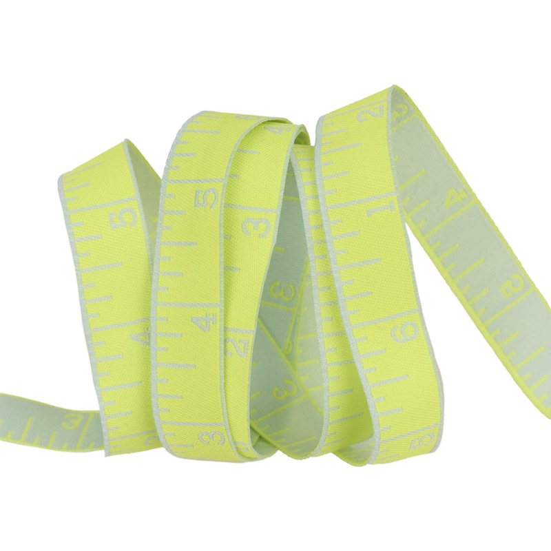 True Colors 2025 – Measure Twice in Lightning Bug – 5/8″ width – by Tula Pink – One Yard