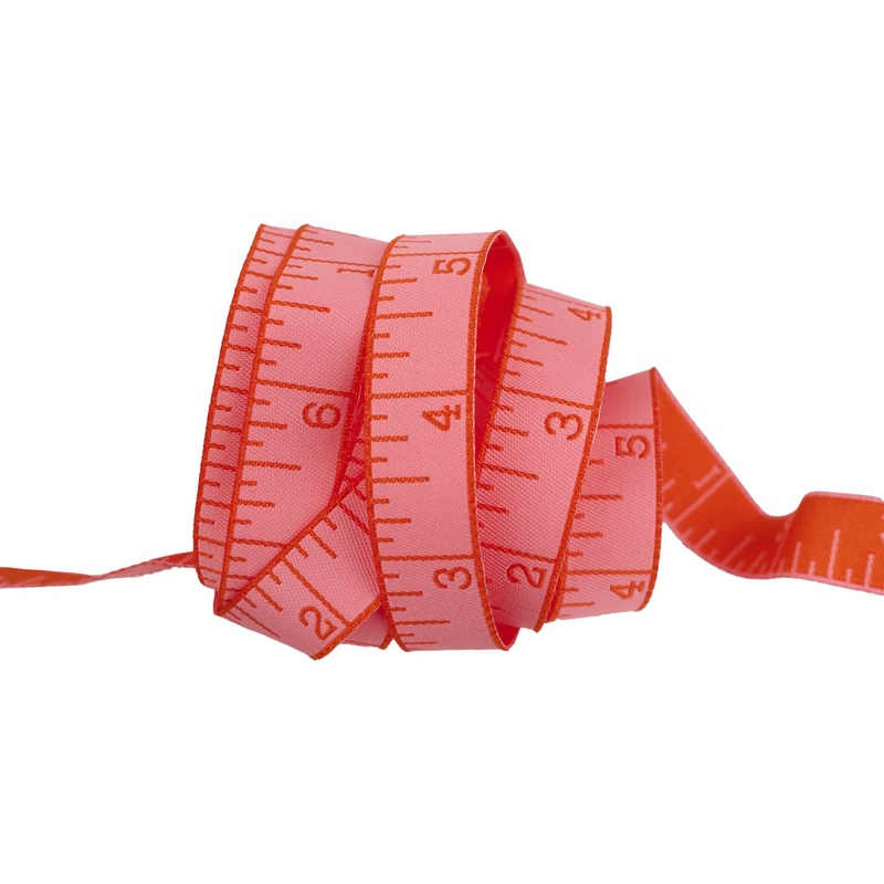 True Colors 2025 – Measure Twice in Peach Cobbler – 5/8″ width – by Tula Pink – One Yard