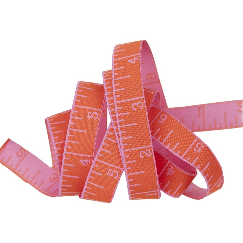 True Colors 2025 – Measure Twice in Sweet Tomato – 5/8″ width – by Tula Pink – One Yard