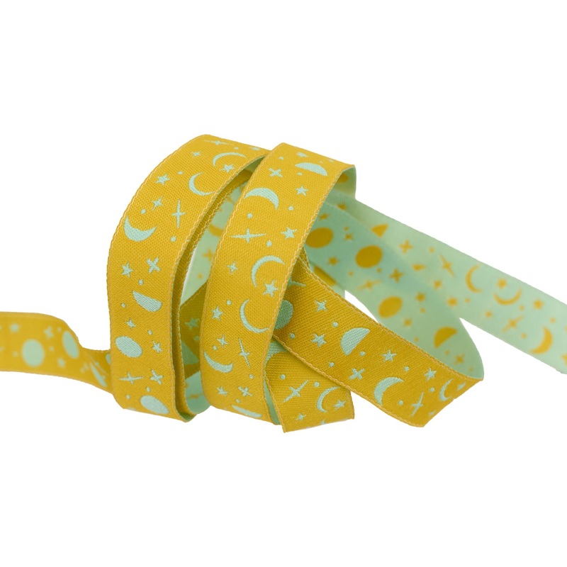 True Colors 2025 – Space Sprinkles in Papaya – 5/8″ width – by Tula Pink – One Yard