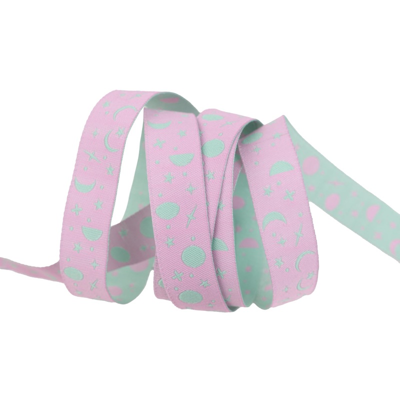 True Colors 2025 – Space Sprinkles in Piglet – 5/8″ width – by Tula Pink – One Yard
