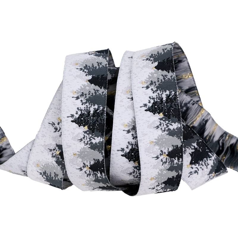 Winter Forest – 7/8″ width – Farmhouse Christmas – One Yard