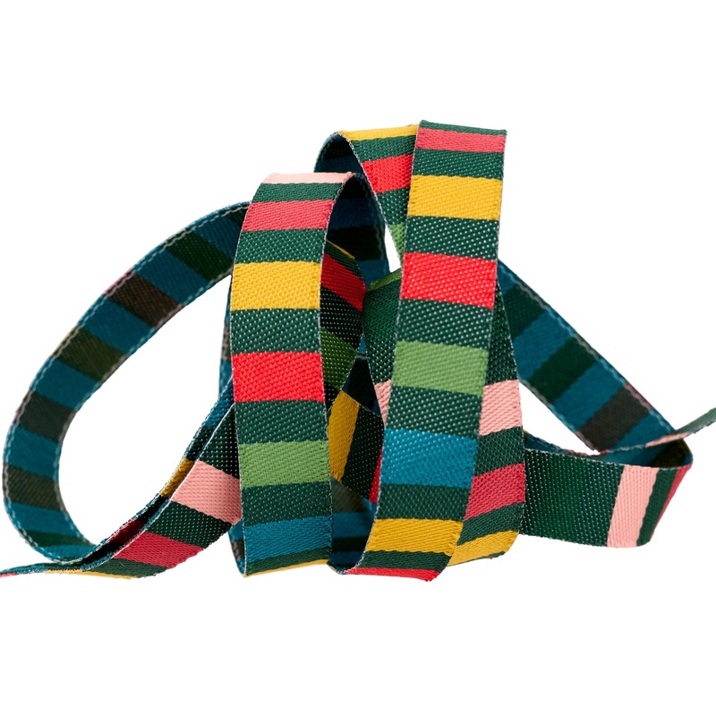 12 Days of Christmas – Holiday Stripe – 3/8″ width – by Cori Dantini – One Yard