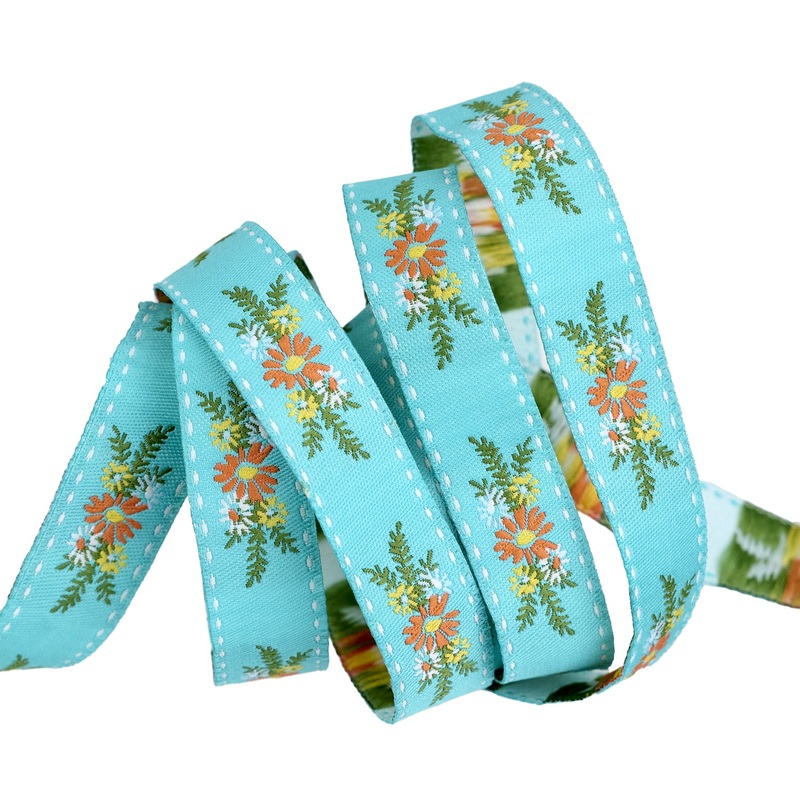 PREORDER – Paper Hamlet – Floral Trim 5/8″ – by Cathe Holden – One Yard