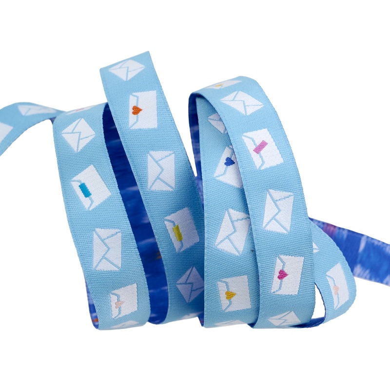 Salutations – Envelopes in Sky – 5/8″ width – by Rashida Coleman Hale – One Yard