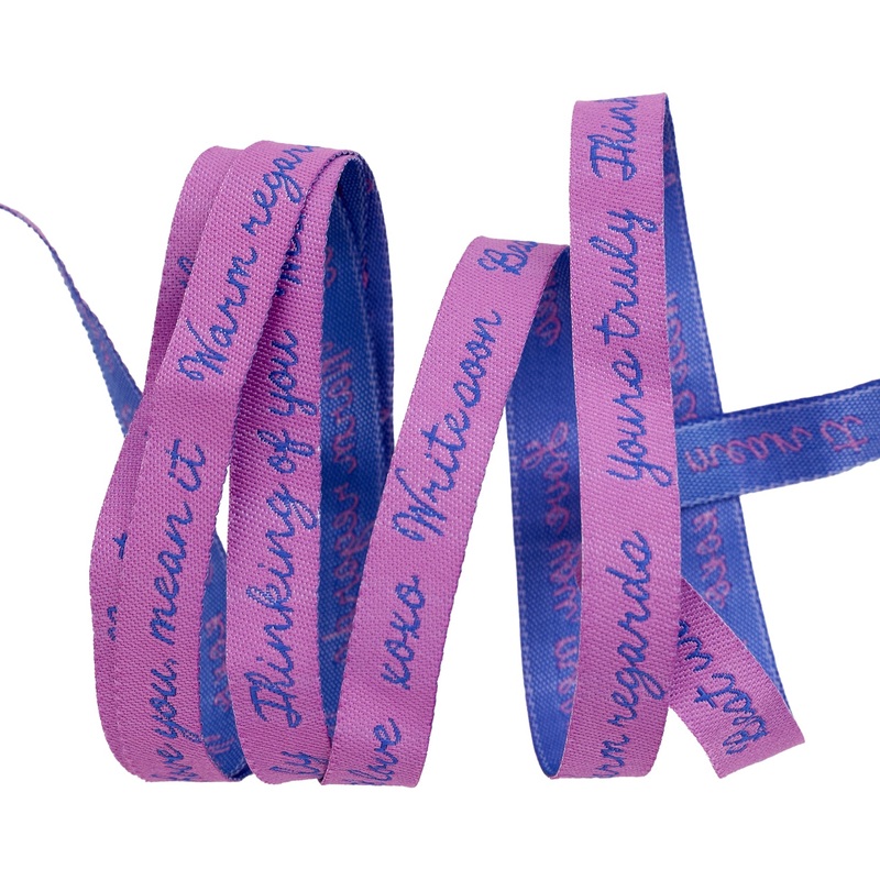 Salutations – Yours Truly – 3/8″ width – by Rashida Coleman Hale – One Yard