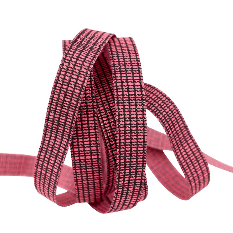 Witchy Ways – Tiny Check in Pink – 3/8″ width – by Cori Dantini – One Yard