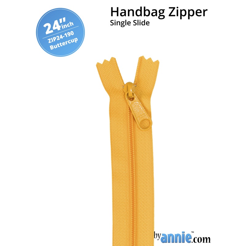 24″ Handbag Zipper – Single Slide – Buttercup