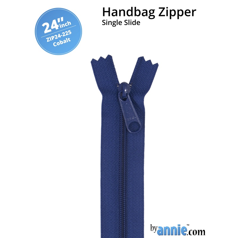 24″ Handbag Zipper – Single Slide – Cobalt