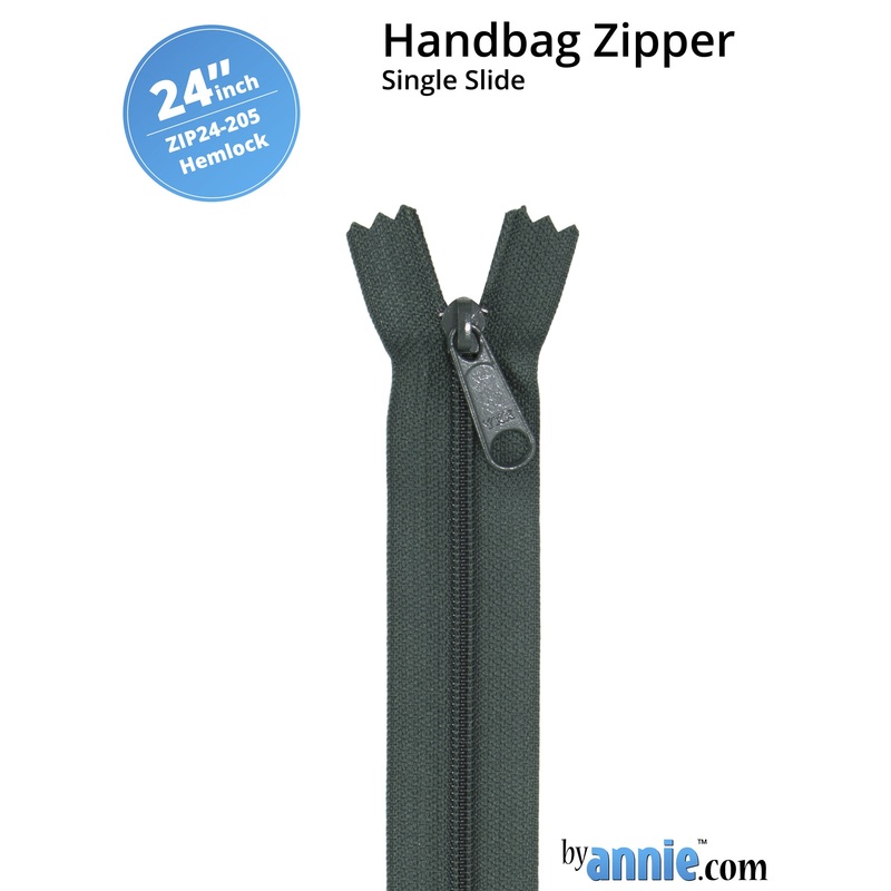 24″ Handbag Zipper – Single Slide – Hemlock