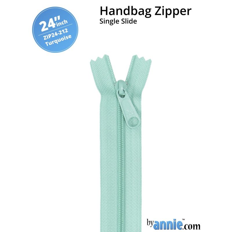 24″ Handbag Zipper – Single Slide – Turquoise