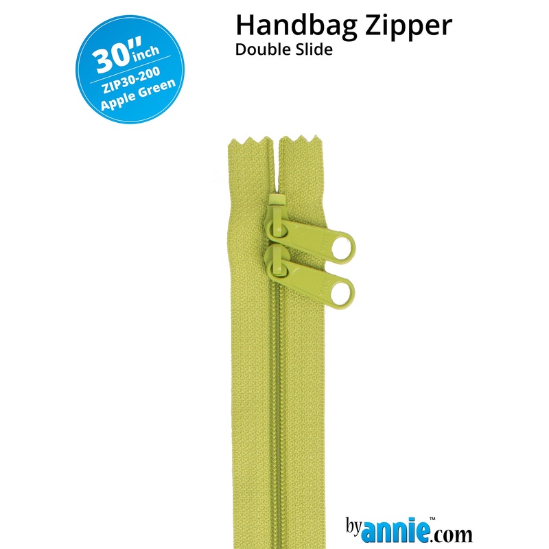 30″ Handbag Zipper – Double Slide – Apple Green