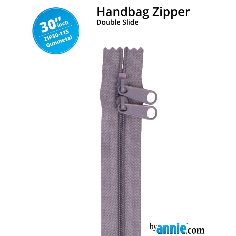 30″ Handbag Zipper – Double Slide – Gunmetal