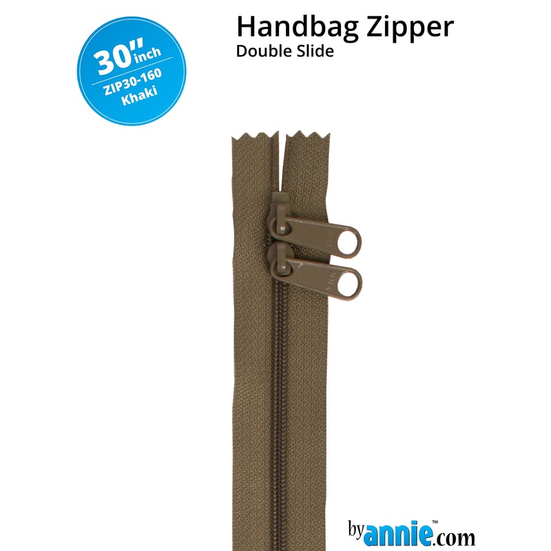 30″ Handbag Zipper – Double Slide – Khaki