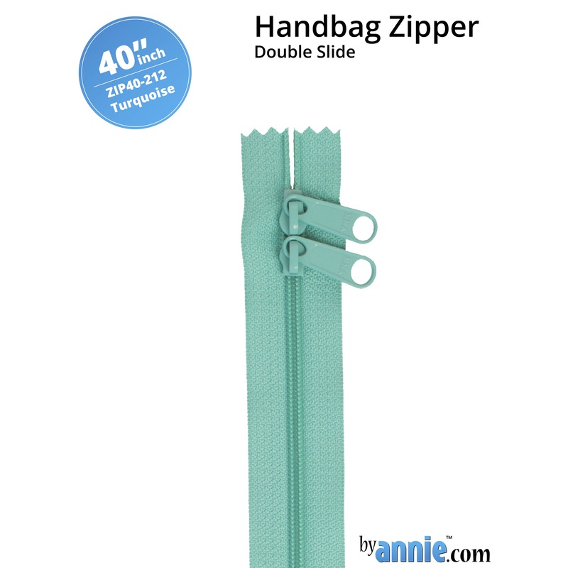 40″ Handbag Zipper – Double Slide – Turquoise