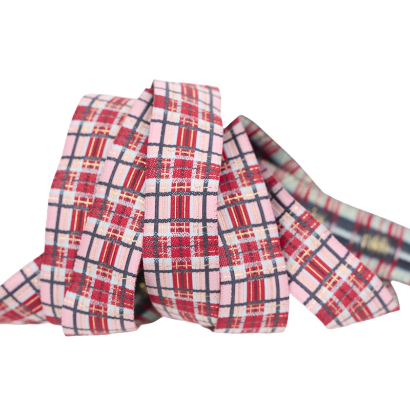 Adventale – Ribbon Plaid in Blue – 7/8″ width – by Katarina Roccella – One Yard