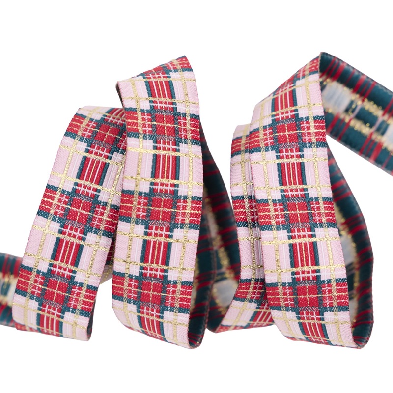 Adventale – Ribbon Plaid in Sparkle – 7/8″ width – by Katarina Roccella – One Yard