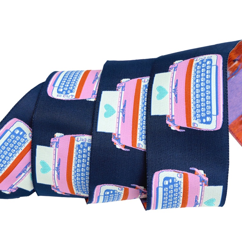 Best Day – Typewriters in Teal 2″ – by Melody Miller – One Yard