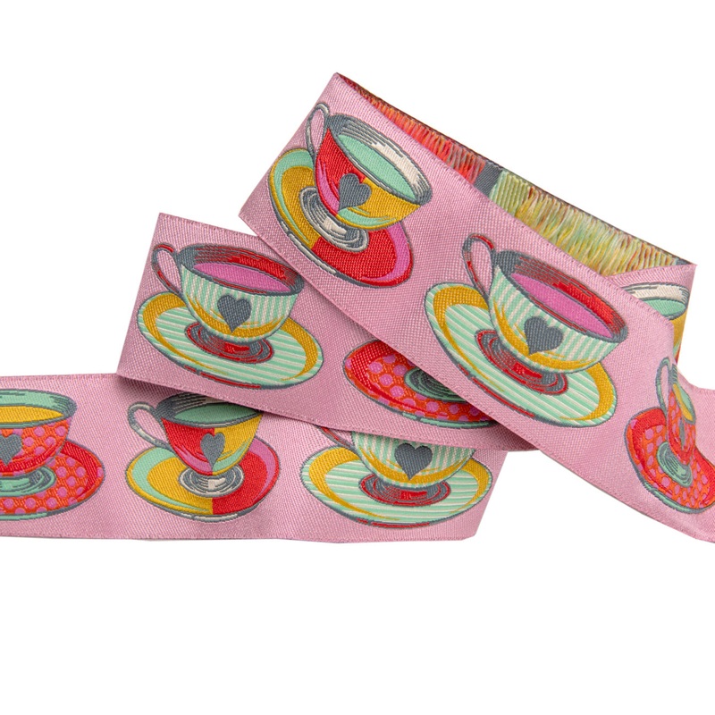 Big Tea Time Pink-1 1/2″-Tula Pink Curiouser