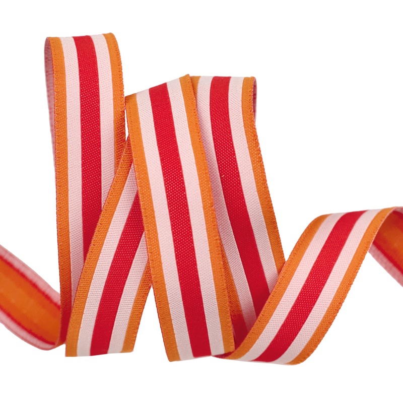 PREORDER – 3, 2, 1… Blastoff – Tube Sock Stripe in Mars 5/8″ – by Stacy Iest Hsu – One Yard
