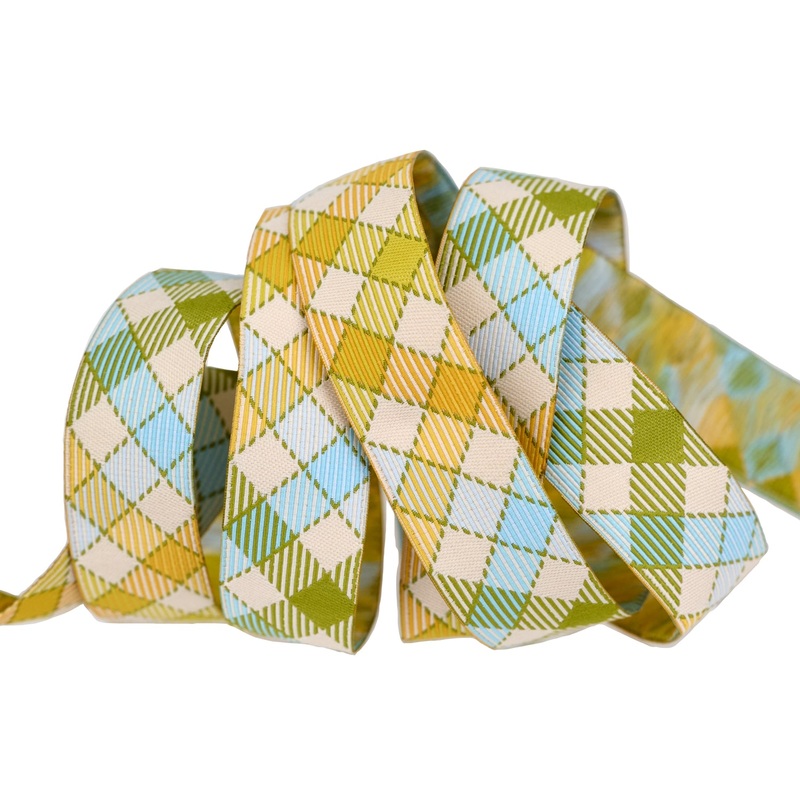 PREORDER – Animal Park Fun – Multi Gingham Bias 7/8″ – by Stacy Iest Hsu – One Yard
