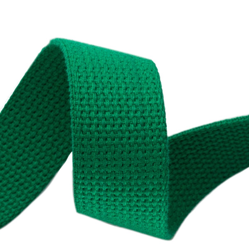 1.25″ Kellygreen Heavyweight Cotton Webbing
