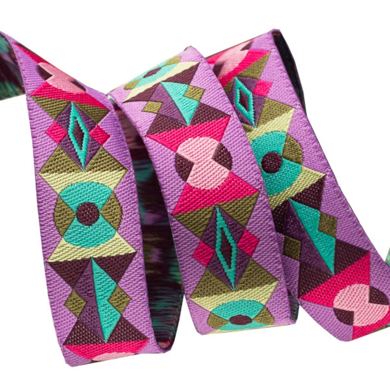 Arrowhead Lunar Glow Purple by Tula Pink – 5/8″ – by the yard