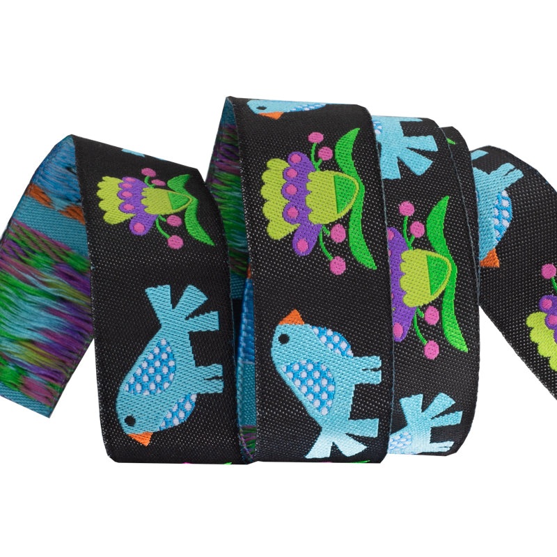 Birds and Blooms – 7/8″ – Sue Spargo – by the yard