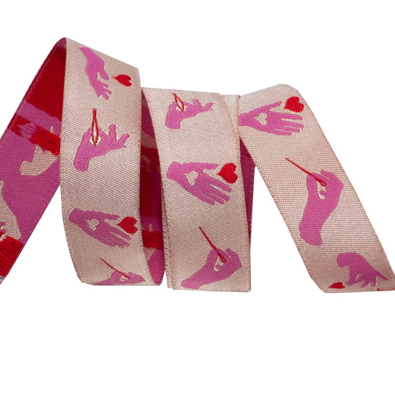 Busy Fingers,Morning Pink-Tula Pink-7/8″-by the yd