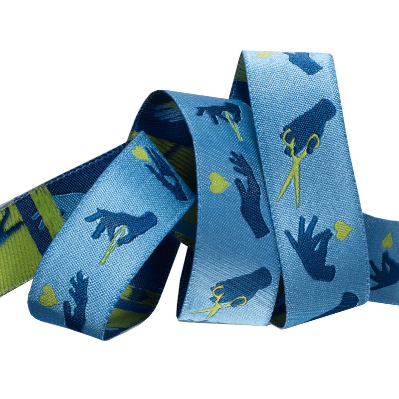 Busy Fingers, Noon Blue-Tula Pink-7/8″-by the yard