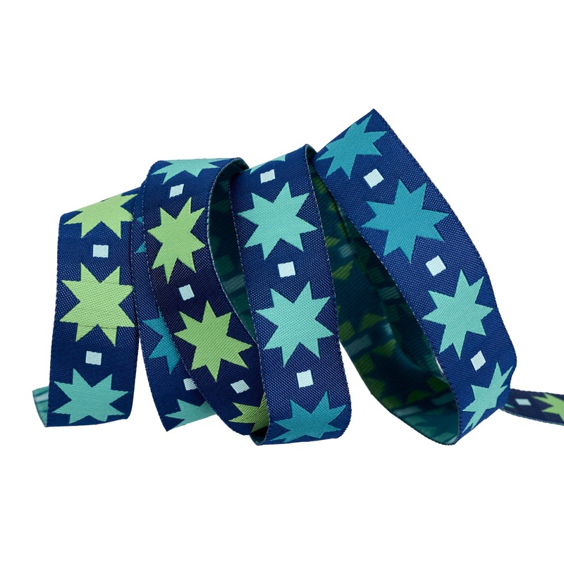 Ramble – Wee Stars – 7/8″ width – by Tara Faughnan – One Yard
