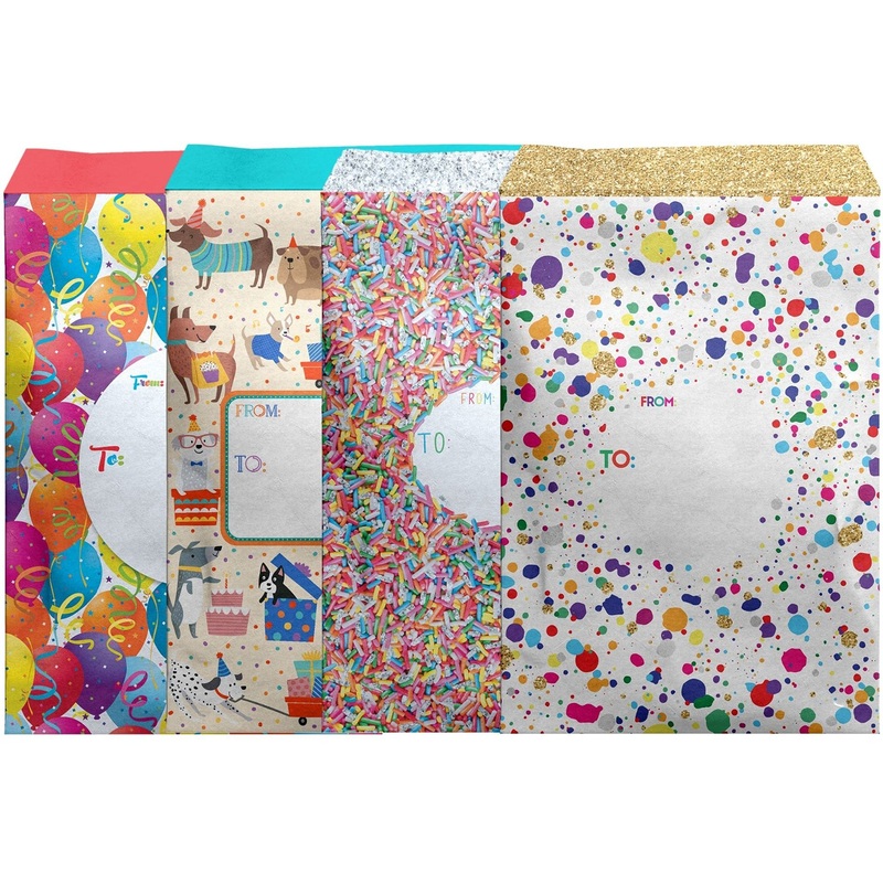 12 Count Celebration Small Decorative Foam Padded Mailing Envelopes