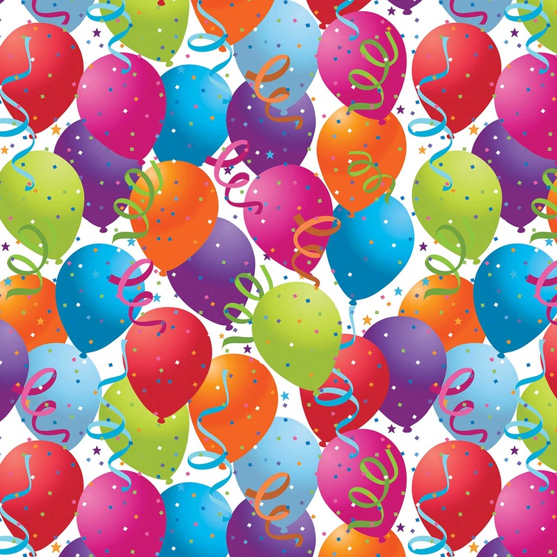 Balloons Birthday Gift Wrap