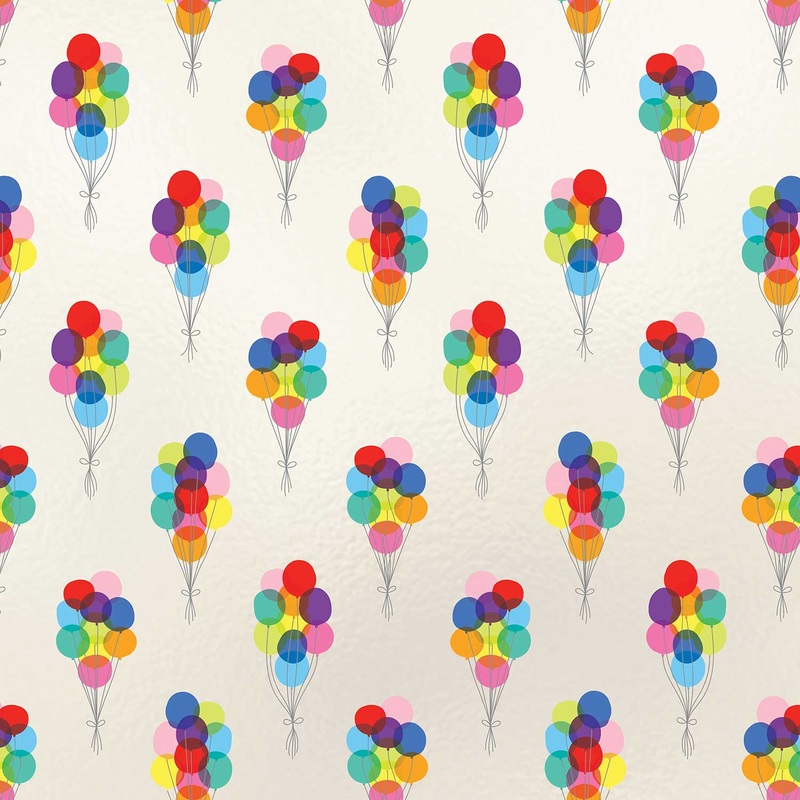 Bunch of Balloons Birthday Gift Wrap