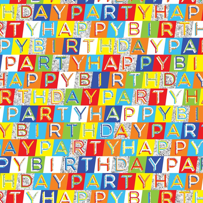 Holographic Birthday Gift Wrap
