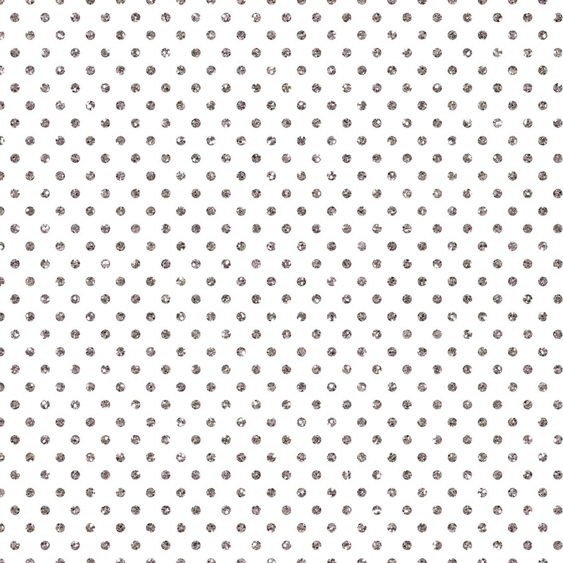 Holographic Silver Dots Gift Wrap