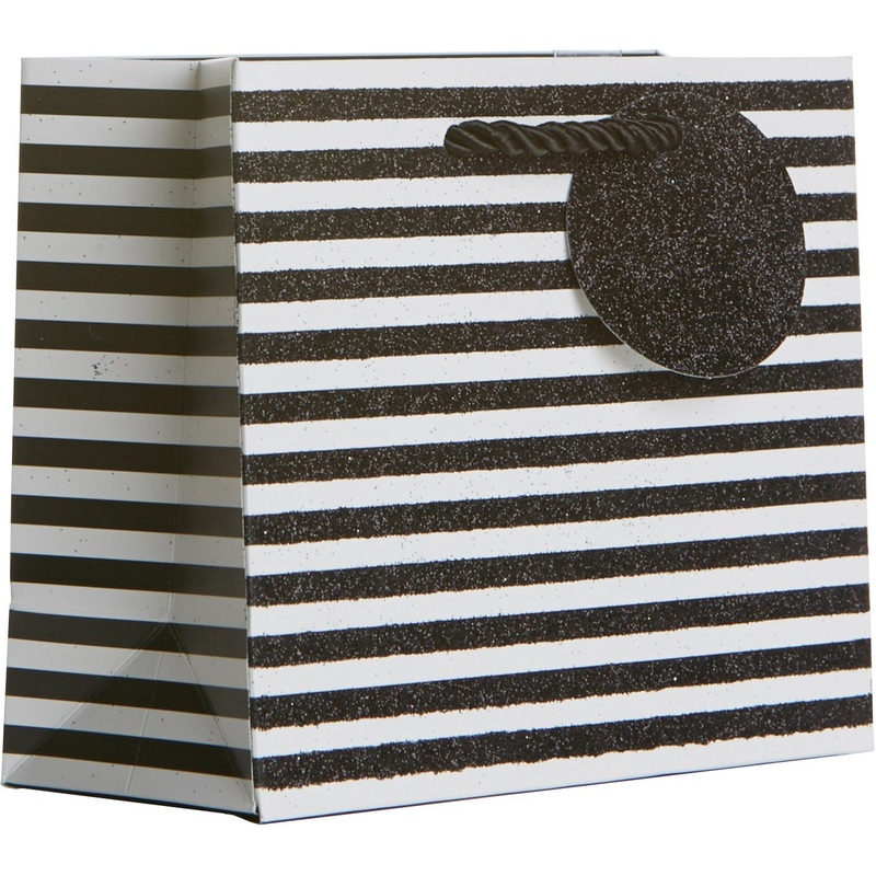 Small Matte Gift Bags with Glitter, Sophisticate