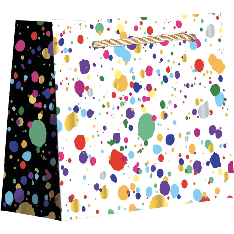 Tiny Gift Bags, Splatter with Foil Accents
