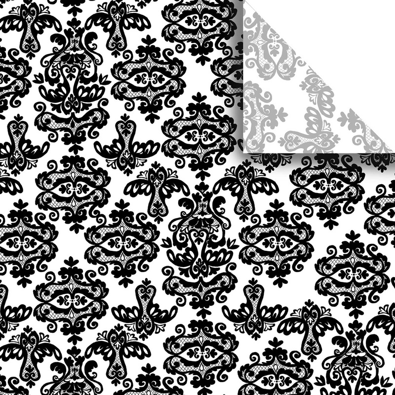 Black Damask 20″ x 30″ Floral Gift Tissue Paper