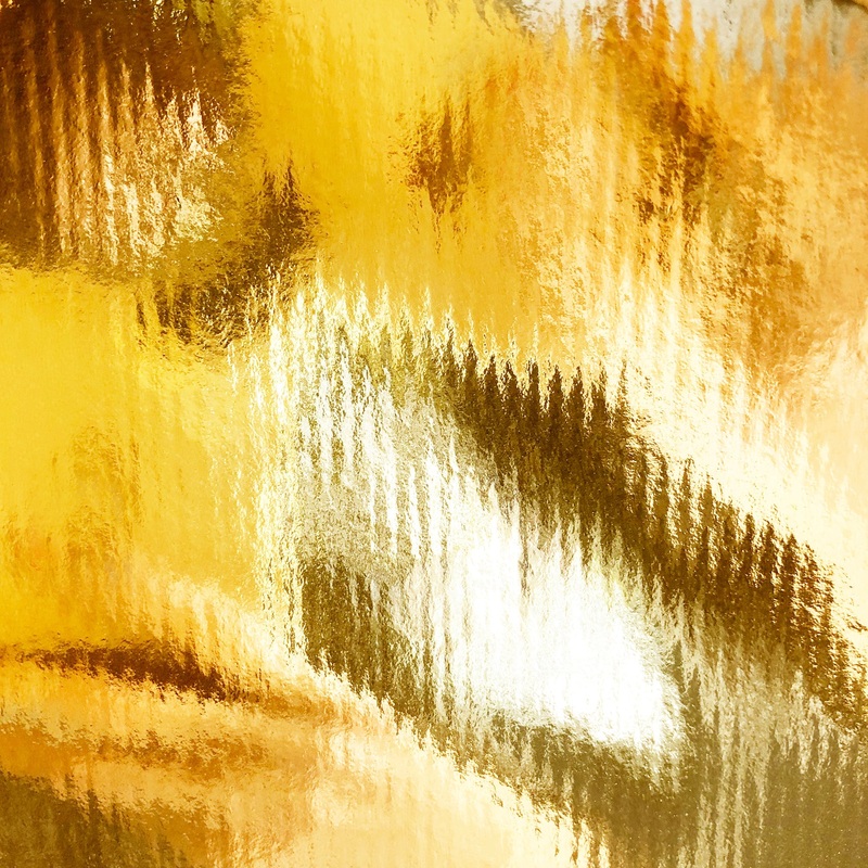 Gold Kraft Ribbed Foil Gift Wrap
