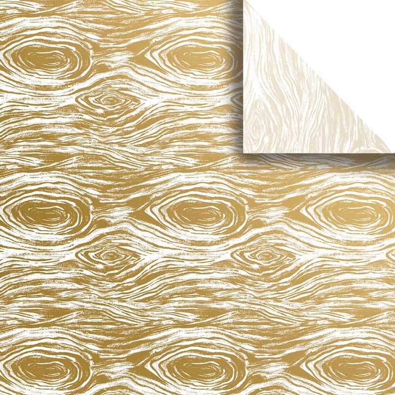 Gold Wood Grain 20″ x 30″ Gift Tissue Paper