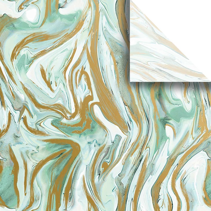 Marbleized Mint 20″ x 30″ Gift Tissue Paper