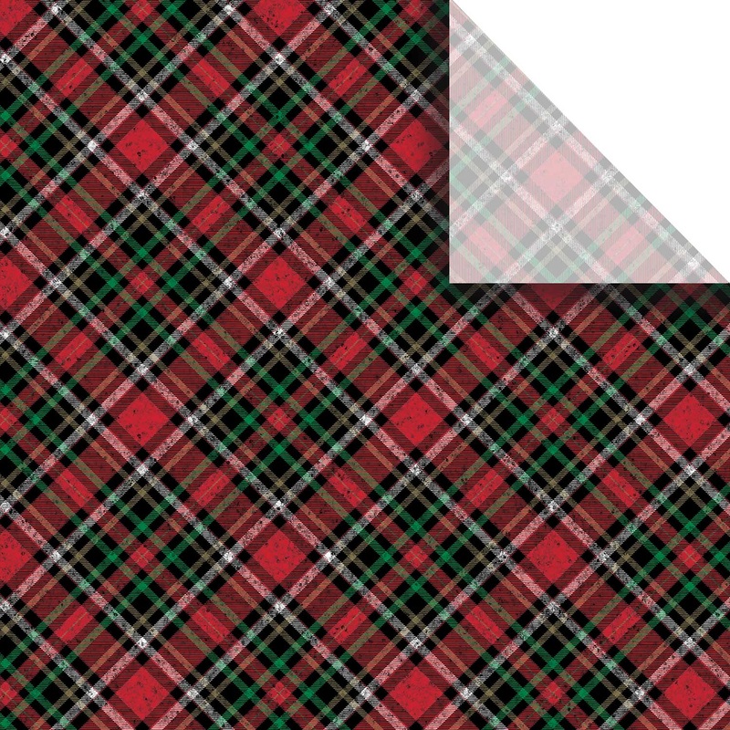 Red Gold Plaid 20″ x 30″ Christmas Gift Tissue Paper